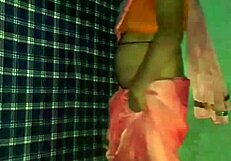 shemale dances seductively in saree shaking curves for hot mujra show