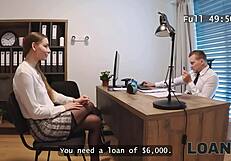 stanley johnson seduces young customer fucks her tight pussy right there in office