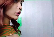 CURVY ASIAN SHEMALE F EMBOY BENDS FOR BIG COCK ANAL DOGGY BLOWJOB GAME