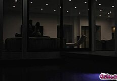 Mocha Menage chats up Bella Rolland Ember Snow for ebony threesome lick fest