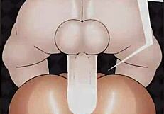 Komi's Futa Boobs Bounce in Wild Group Titty Fuck Bang