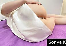 beautiful stepmom reveals her massive tits and huge ass in steamy solo masturbation session