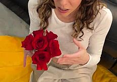 Insane doggy with petite redhead roommate pounding