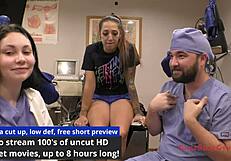 Stefania mafra screams in orgasm research hospital as nurse patient toys her tanned latina tits pussy