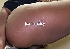 Joanfantasy Fingers Big Ass in Bathroom During Lunch Break Masturbation
