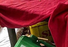 Hot Blonde Hides Anal Toy Ass Fuck