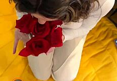 Insane doggy with petite redhead roommate pounding