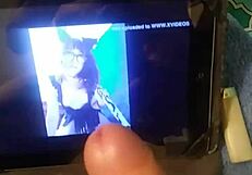 tributo to angeles del mar jerking her shecock solo