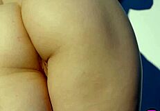 hot big ass blonde milf anna claire clouds strips and poses passionately