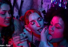 Bratty Girls Foot Worship Tickling Wax Fetish