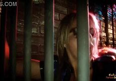 Two Horny Blonde Milfs Fishnets Stockings Fuck Black Prisoner Cum FFM