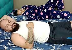 latina milf cali gets tired of masturbating and sucks friend's monster cock before rough doggystyle fuck