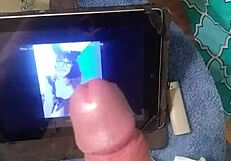 tributo to angeles del mar jerking her shecock solo