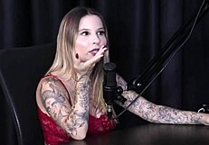 Redhead Isadora Closel Flashes Enormous Tits Exhibitionist Carnival Style