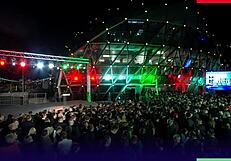 A hungarian midget surprises european granny with rough outdoor fuck amid cheering public crowd