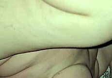 Guy rams cock deep in spread shaved pussy during intense anal assfucking session