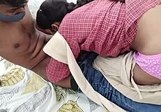 Indian village desi schoolgirl bends for boyfriend's rough cowgirl pussy pounding