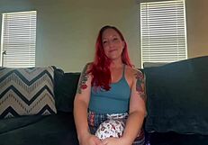 Scarlett Peach's Big Ass Casting Couch Deepthroat Session