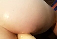 he straps on to pound his wife's ass deep in hardcore anal play