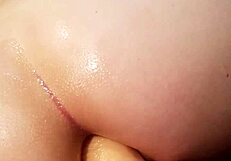 he straps on to pound his wife's ass deep in hardcore anal play