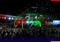 A hungarian midget surprises european granny with rough outdoor fuck amid cheering public crowd