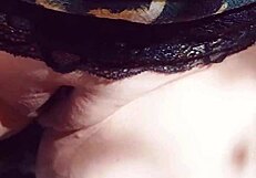 Mature Wife's Huge Cameltoe Pussy Lips Flash Outdoor Closeup