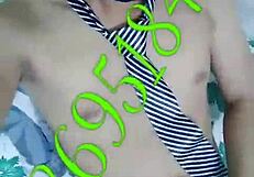 Dude's massive Vietnamese cock throbs as he strokes hard in room??