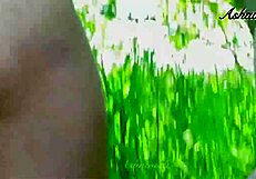 damn! sexy desi teen ashavindi squirts in public riverside fuck orgasm