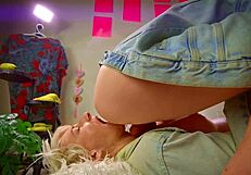 i'm shocked by this banana enema rimjob creampie madness