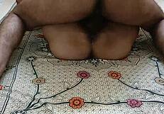 i gave desi bhabi an oil massage then fucked her big oiled pussy hard