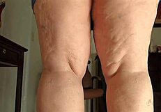 😍 old bbw with juicy fat ass bent over taking huge black cock doggystyle until creampie squirt!