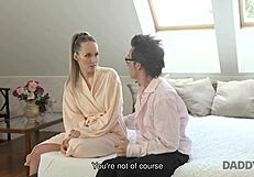 wanna see cutie teen fuck old daddy first time?