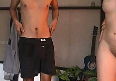 she wakes up in heels for quick doggystyle creampie before riding cowgirl all morning