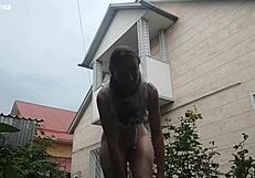 Girl Pees Twice Outdoors for Thrill