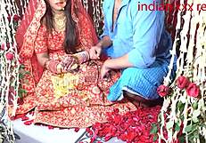 Indian Step Mom's Desi Suhagrat Creampie in Missionary Hindi XXX!