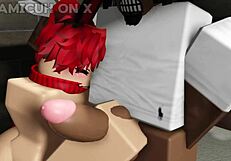 omg femboy's fat black ass grinds my cock while sucking hard!!