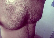 i hide stroking in shower splashing cum over my leg