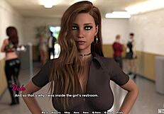 horny redhead milf babe spreads shaved wet pussy close up big tits roleplay tease