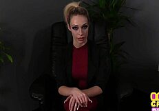 CFNM POV Milf in Dress Jerks and Sucks Cock Up Close