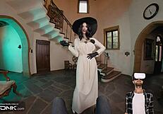 Busty Brunette Lady Dimitrescu Bangs Big Cock In Resident Evil Cosplay Parody Pt 3