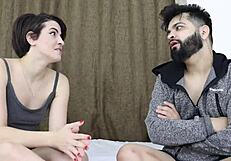 Watch this cuck as bbc destroys skinny wife's tight anal hole