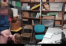 hey teen shoplifter, wanna dodge jail with officer's dirty cock deal?