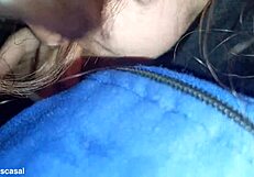 she LOVES sucking cock in the car blowjob