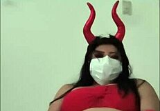 omg my devil costume 😈 makes me the sexiest innocent novice whore ever 🔥