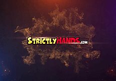 blonde bombshell aimee addison's puffy nips and bubble butt handjob tease