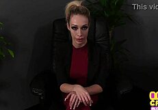 CFNM POV Milf in Dress Jerks and Sucks Cock Up Close