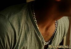 wanna see this kinky slut drenched in golden shower cumshot?