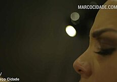 ebony babe licks young blonde's wet pussy in hot interracial