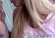 i'm fucking blonde schoolgirl brynn tyler doggystyle in lingerie deepthroat cumshot