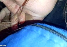 she LOVES sucking cock in the car blowjob